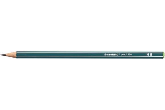 Grafitová tužka Pencil 160, petrolejová, HB, šestihranná, STABILO