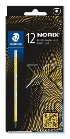 Grafitová tužka Norix 181, žlutá, 12 ks, HB, sada, STAEDTLER 181 HB-1 Grafitová tužka Norix 181, žlutá, 12 ks, HB, sada, STAEDTLER 181 HB-1