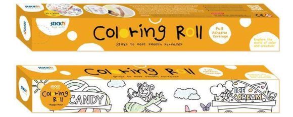 Omalovánky v roli, Šťastná hodinka, samolepicí, 31 x 355 cm, STICK N 29005 Omalovánky v roli, Šťastná hodinka, samolepicí, 31 x 355 cm, STICK N 29005