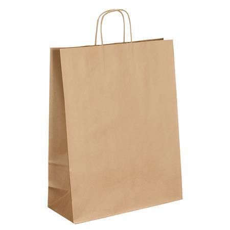 Dárková taška, hnědá, 35 x 14 x 40 cm, VIQUEL  ,balení 50 ks