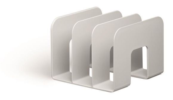 Stojan na katalogy ECO, šedá, plast, DURABLE 776110