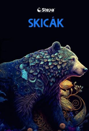 Skicák  A3/20listů černý, 180g, STEPA ,balení 20 ks