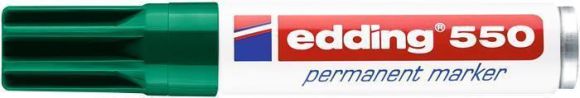 Permanentní popisovač 550, zelená, 3-4 mm, kuželový hrot, EDDING 4-550004