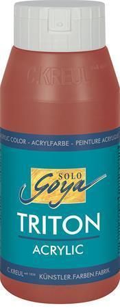 Akrylová barva TRITON SOLO GOYA, oxid červená, 750 ml, KREUL