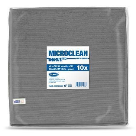 Utěrka MicroCLEAN, šedá, univerzální, 10 ks, 32 x 32 cm, BONUS B192 ,balení 10 ks