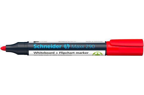 Popisovač na bílou tabuli a flipchart Maxx 290, červená, 1-3 mm, kuželový hrot, SCHNEIDER 129002