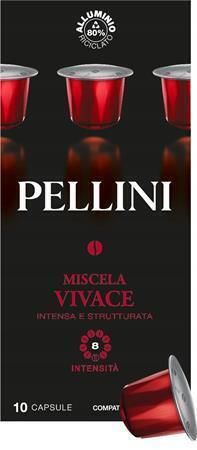 Kávové kapsle Miscela Vivace kompatibilní s Nespresso, 10 ks, PELLINI 329940191