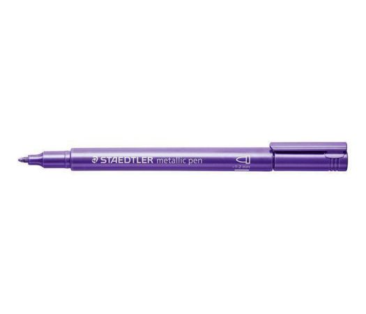 Dekorační popisovač, metalická fialová, 1-2 mm, kuželový hrot, STAEDTLER 8323-623