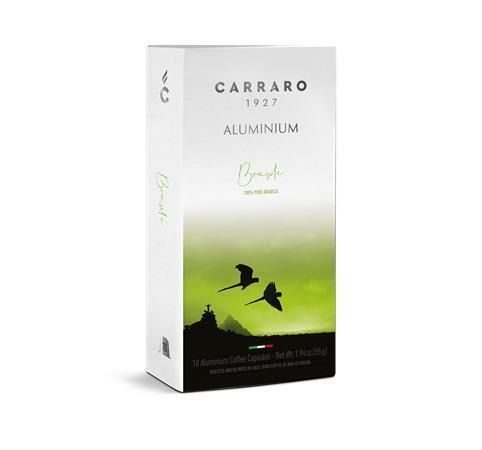 Kávové kapsle Brasile, kompatibilní s Nespresso, 10 ks, CARRARO CAR020 ,balení 10 ks