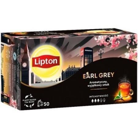 Čaj Earl grey, černý, 50x 2 g, LIPTON 311311