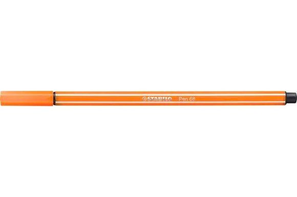 Fix, 1 mm, STABILO Pen 68, oranžovočervená