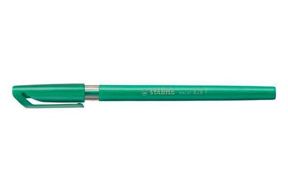Kuličkové pero Excel, zelená, 0,38mm, s uzávěrem, STABILO ,balení 10 ks