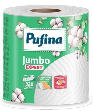 Papírové utěrky Expert, 2-vrstvé, 320 útržků, 1 role, PUFINA PP21204 Papírové utěrky Expert, 2-vrstvé, 320 útržků, 1 role, PUFINA PP21204