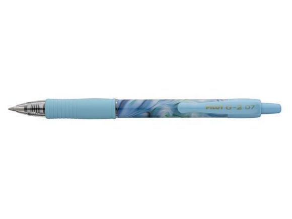Gelové pero G-2 Flow, modrá, 0,32 mm, stiskací mechanismus, modré tělo, PILOT BL-G27-FLL-L Gelové pero G-2 Flow, modrá, 0,32 mm, stiskací mechanismus, modré tělo, PILOT BL-G27-FLL-L