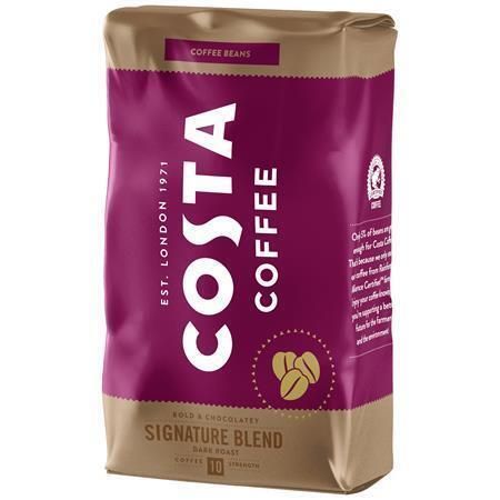 Káva Signature Blend, tmavě pražená 10, zrnková, 1000 g, COSTA