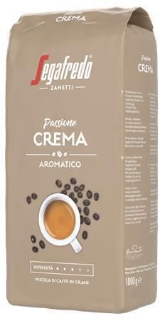 Káva Passione Crema, pražená, zrnková, vakuově balená, 1 000 g, SEGAFREDO 1595