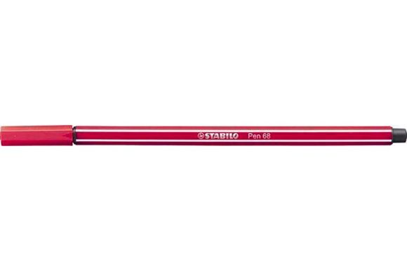 Fix, 1 mm, STABILO Pen 68, tmavě červená