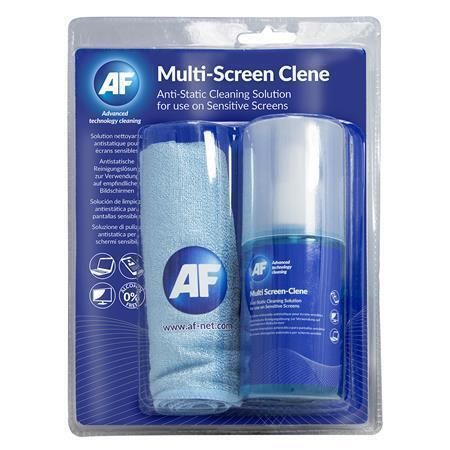 Čistící sprej na obrazovku Multi Screen-Clene, s mikrohadříkem a rozprašovačem, 200 ml, AF