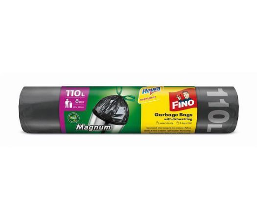 Pytle na odpadky Magnum, zatahovací, 110 l, 8 ks, FINO ,balení 8 ks
