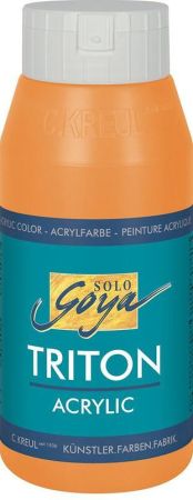Akrylová barva TRITON SOLO GOYA, svítící oranžová, 750 ml, KREUL
