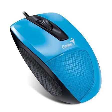 Myš DX-150X, modrá, drátová, optická, standardní velikost, USB, GENIUS