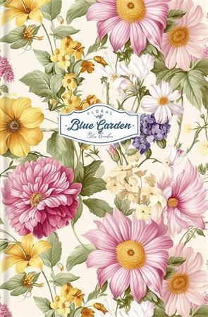 Zápisník Blue Garden, A6, čtverečkovaný, 80 listů, SHKOLYARYK A6-IC-080-7038K