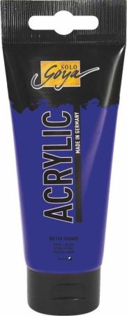 Akrylová barva SOLO GOYA, Violet, 100 ml v tubě, KREUL