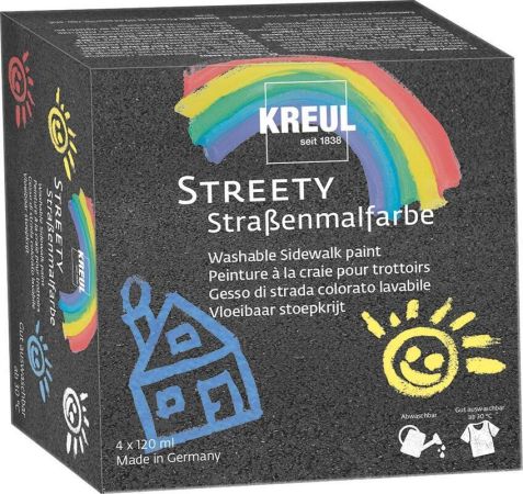 Sada Tekutá křída KREUL Streety 4 x 120 ml, KREUL ,balení 4 ks