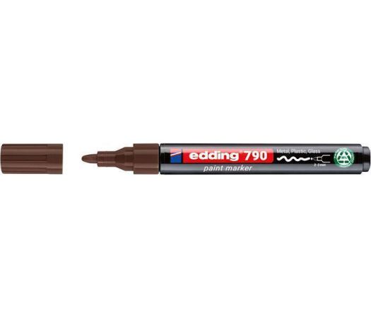Lakový popisovač 790 PCR, hnědá, 2-3 mm, EDDING 4-790PCR007