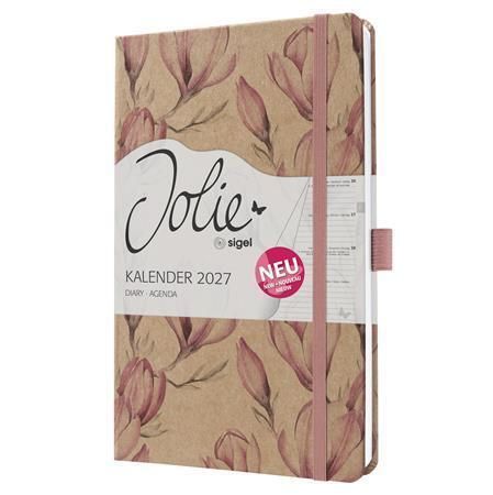 Diář Jolie, Magnolia Dreams, A5, týdenní, 2027, tvrdé desky, SIGEL 7J813