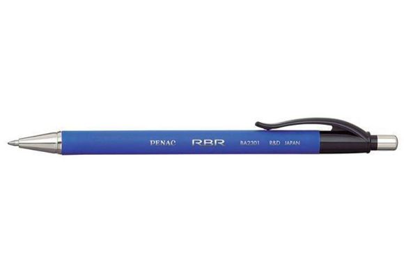 Kuličkové pero RBR, modrá, 0,7mm, stiskací mechanismus, PENAC