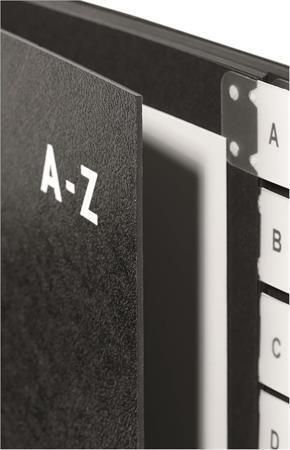 Desky s rozlišovači Classic, černá, stolní, 24 přihrádek, karton, A4, A-Z, PAGNA 24246-04