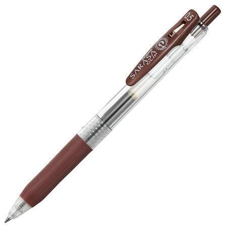Gelové pero Sarasa Clip, hnědá, 0,33 mm, stiskací mechanismus, ZEBRA 35136