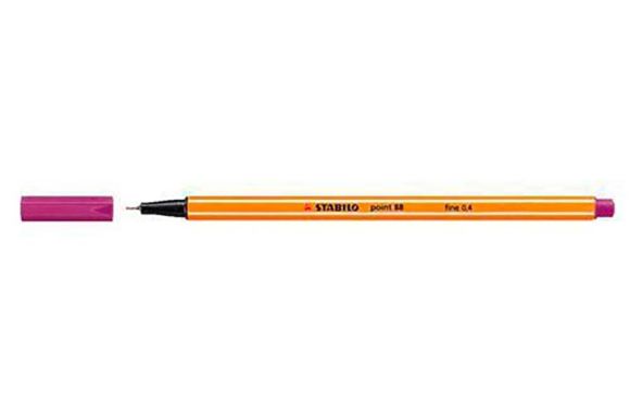 Liner  Point 88, tmavě purpurová, 0,4mm, STABILO