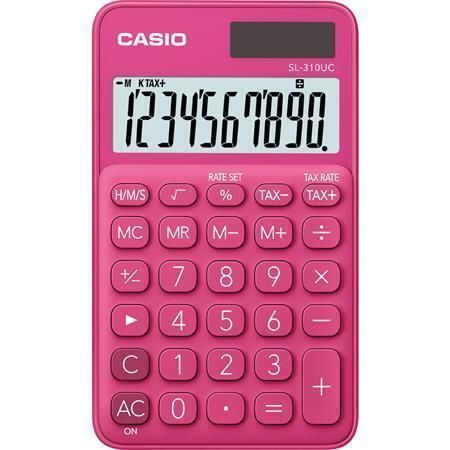 Kalkulačka SL 310, červená, 10 místný displej, CASIO