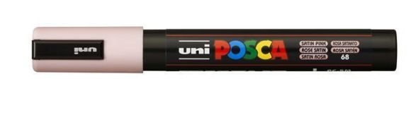 Akrylový popisovač Posca PC-5M, saténově růžová, 1,8-2,5 mm, UNI 305185000