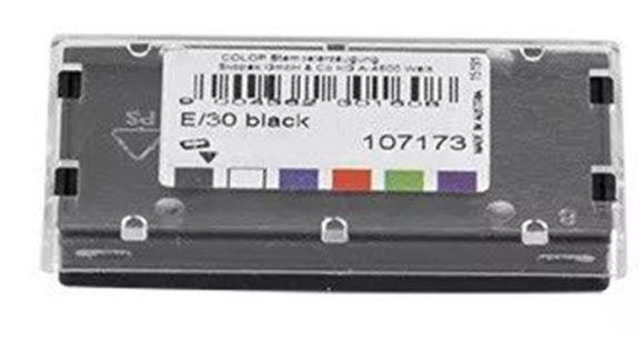 Polštářek do samobarvících razítek E30, černá, 2 ks/blistr, COLOP 1113601