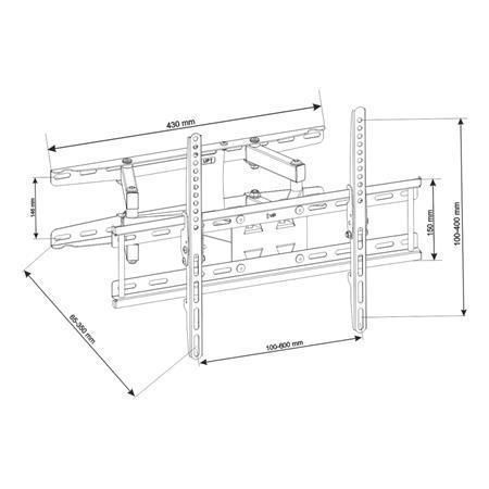 Otočný-sklopný držák UX160 na TV 32 až 80, ART