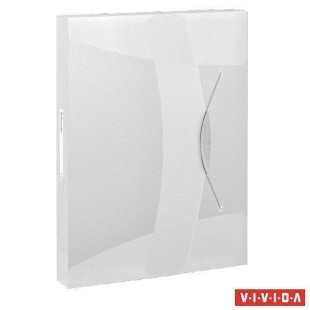 Box na spisy s gumičkou Jumbo Vivida, Vivida bílá, 40 mm, A4, PP, ESSELTE