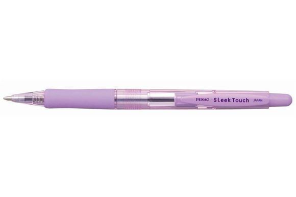 Kuličkové pero SleekTouch, fialová, 0,7mm, stiskací mechanismus, PENAC