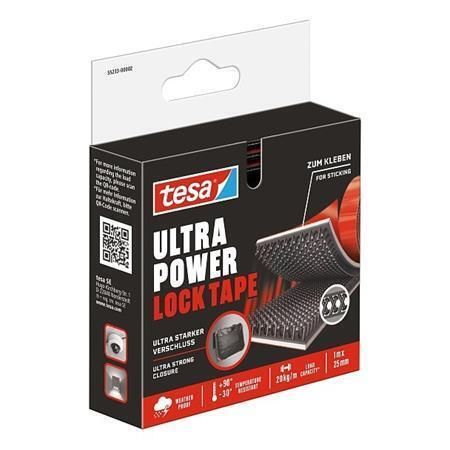 Upevňovací páska na suchý zip Ultra Power Lock, oboustranná, 25 mm x 1 m, TESA 55233-00002-00
