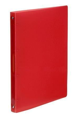 Desky kroužkové PropyGlass, červená, 4 kroužky, 25 mm, A4, PP, VIQUEL 020943-08