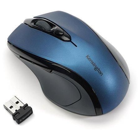 Myš Pro Fit, modrá, bezdrátová, optická, velikost střední, USB, KENSINGTON