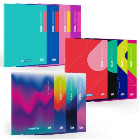 Sešit Color Touch, A4+, linkovaný, 52+2 listů, růžová-modrá, MITAMA 62172-90120