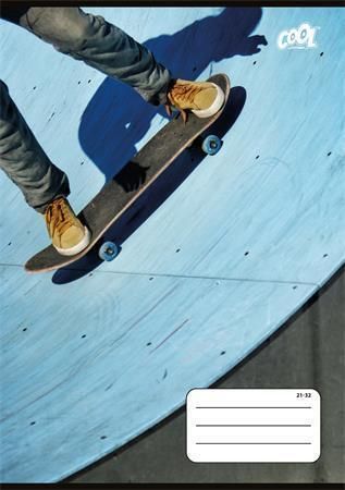 Sešit Urban Ride, 21-32, mix motivů, A5, linkovaný, 32 listů, 4-8. třída, COOL BY VICTORIA