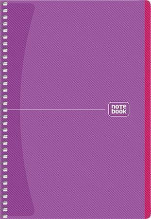 Spirálový sešit Notebook, mix, A5, čtverečkovaný, 80 listů, SHKOLYARYK