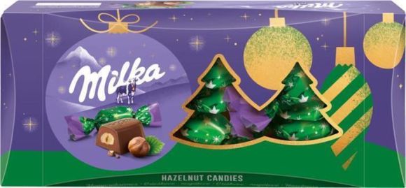 Vánoční salonky, lískový oříšek, 255 g, MILKA Vánoční salonky, lískový oříšek, 255 g, MILKA