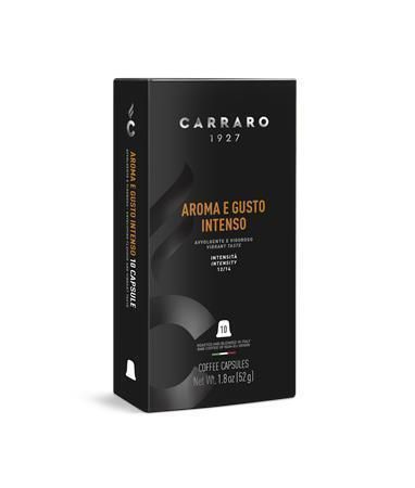 Kávové kapsle Aroma E Gusto Intenso, kompatibilní s Nespresso, 10 ks, CARRARO CAR043 ,balení 10 ks