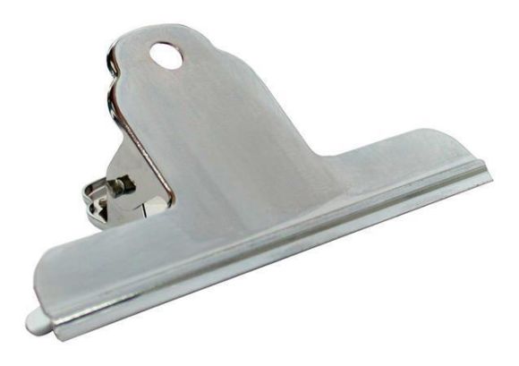 Klip na dokumenty, stříbrná, 100 mm, kov, 3 ks/balení, HGA1143 ,balení 3 ks