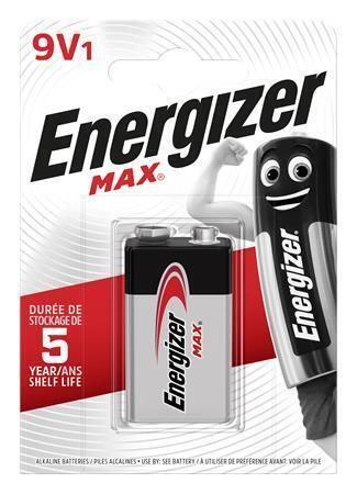 Batterie, 9V, 1 db, ENERGIZER Max